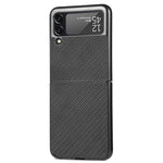 Custodia protettiva per telefono sottile per PC con motivo incrociato, For Samsung Galaxy Z Flip4 5G