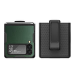 Custodia per telefono antiurto con texture Litchi, For Samsung Galaxy Z Flip3 5G
