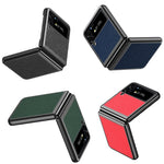 Custodia per telefono protettiva antiurto Cross Texture All Inclusive, For Samsung Galaxy Z Flip4