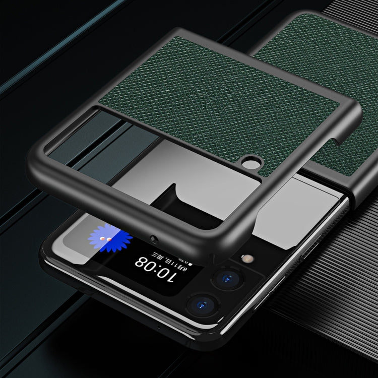 Custodia per telefono protettiva antiurto Cross Texture All Inclusive, For Samsung Galaxy Z Flip4