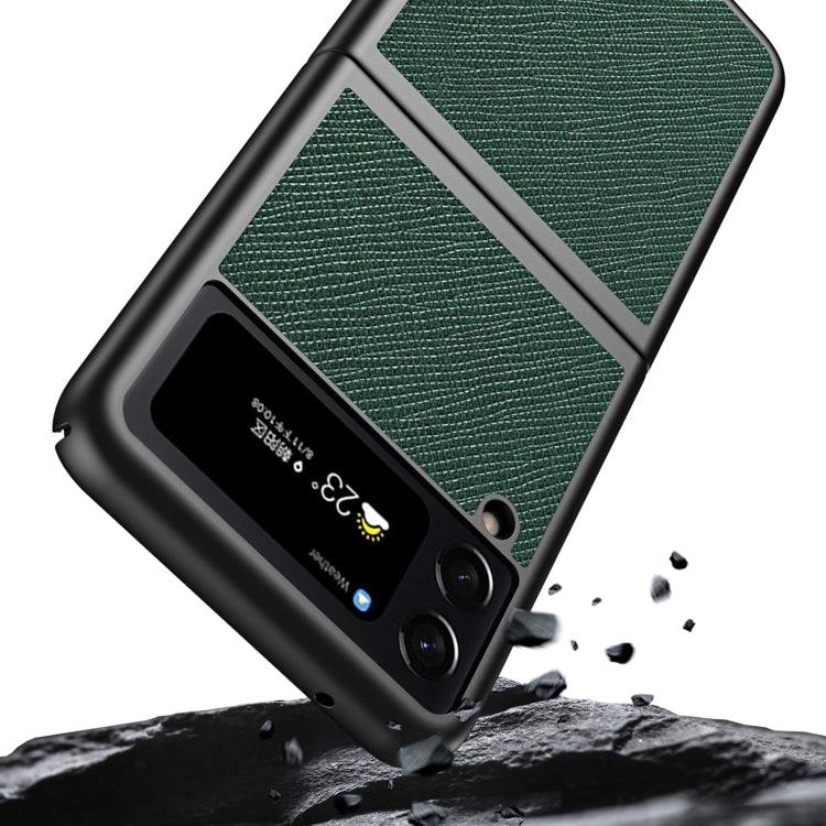 Custodia per telefono protettiva antiurto Cross Texture All Inclusive, For Samsung Galaxy Z Flip4