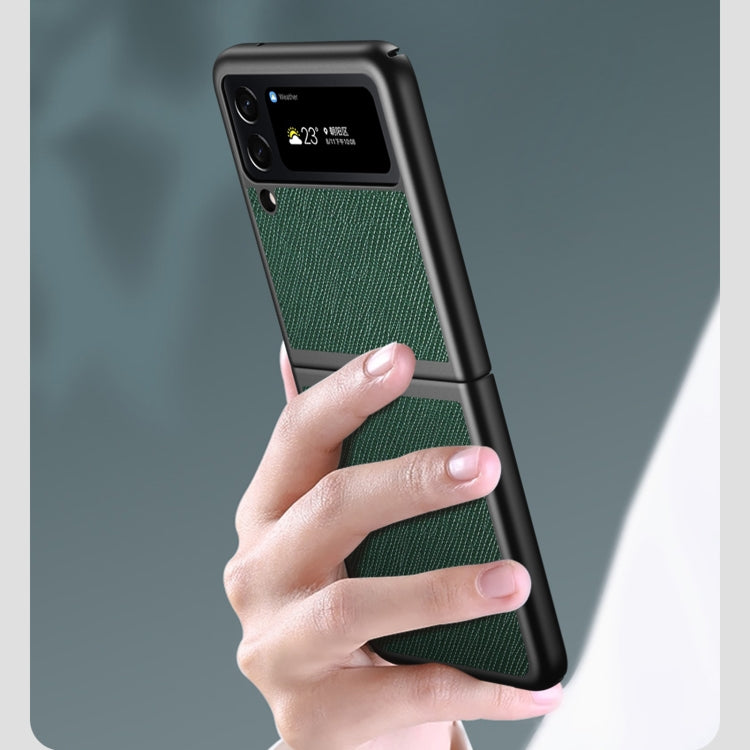 Custodia per telefono protettiva antiurto Cross Texture All Inclusive, For Samsung Galaxy Z Flip4