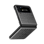 Custodia protettiva pieghevole in pelle di coccodrillo, For Samsung Galaxy Z Flip4