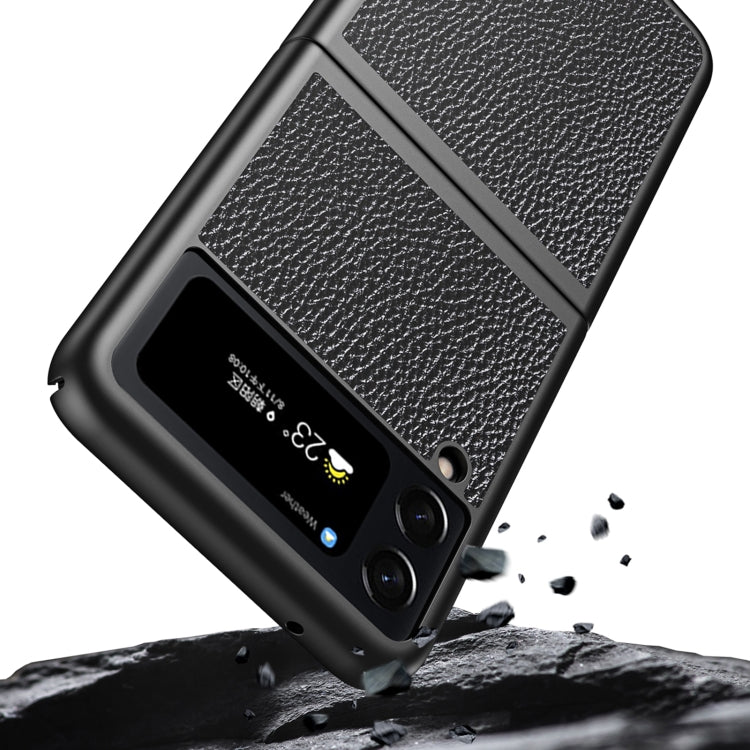 Litchi Texture All Inclusive Custodia protettiva antiurto per telefono, For Samsung Galaxy Z Flip4