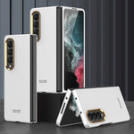Custodia per telefono con cornice per lenti galvaniche ultrasottili GKK, For Samsung Galaxy Z Fold4