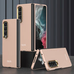 Custodia per telefono con cornice per lenti galvaniche ultrasottili GKK, For Samsung Galaxy Z Fold4