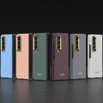 Custodia per telefono con cornice per lenti galvaniche ultrasottili GKK, For Samsung Galaxy Z Fold4
