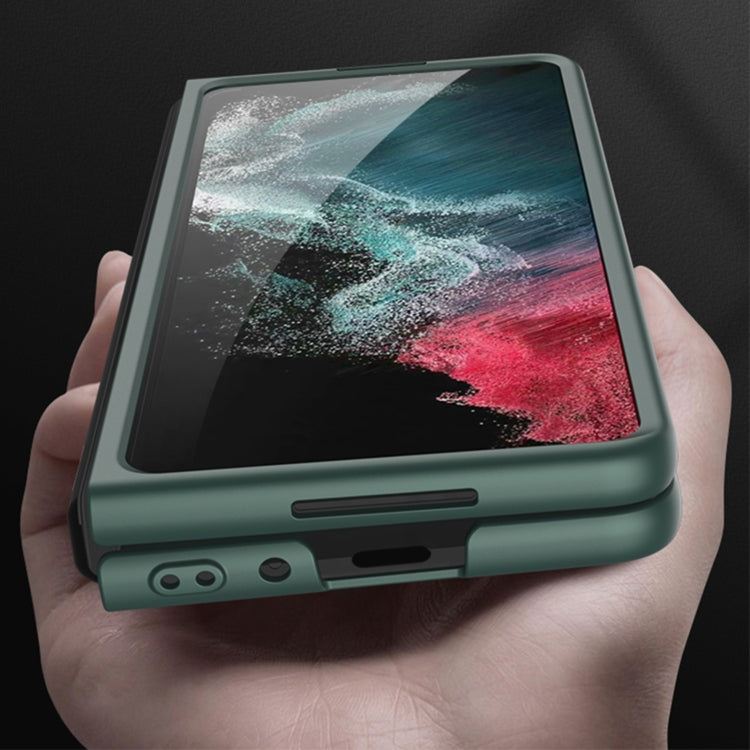Custodia per telefono con cornice per lenti galvaniche ultrasottili GKK, For Samsung Galaxy Z Fold4