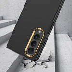 Custodia per telefono con cornice per lenti galvaniche ultrasottili GKK, For Samsung Galaxy Z Fold4