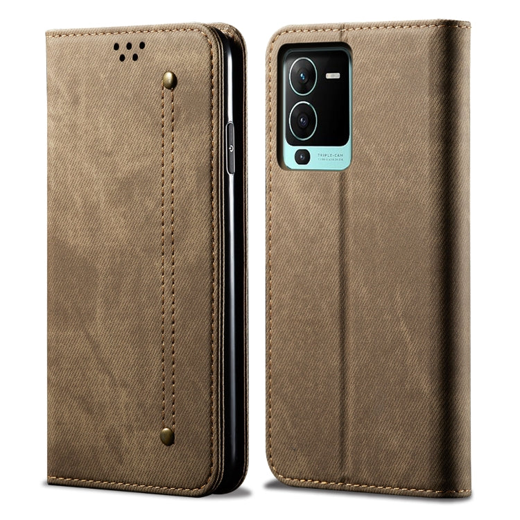 Custodia in pelle flip orizzontale in stile casual con texture denim, For vivo S15 Pro, For vivo S15, For Huawei Nova 10 4G, For Xiaomi Poco C40 Global, For Xiaomi 12S Ultra, For Xiaomi M4 5G