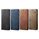 Custodia in pelle flip orizzontale in stile casual con texture denim, For vivo S15 Pro, For vivo S15, For Huawei Nova 10 4G, For Xiaomi Poco C40 Global, For Xiaomi 12S Ultra, For Xiaomi M4 5G