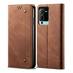 Custodia in pelle flip orizzontale in stile casual con texture denim, For vivo S15 Pro, For vivo S15, For Huawei Nova 10 4G, For Xiaomi Poco C40 Global, For Xiaomi 12S Ultra, For Xiaomi M4 5G