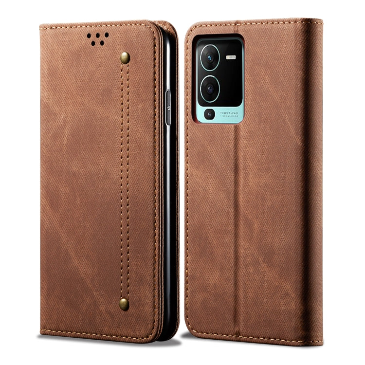 Custodia in pelle flip orizzontale in stile casual con texture denim, For vivo S15 Pro, For vivo S15, For Huawei Nova 10 4G, For Xiaomi Poco C40 Global, For Xiaomi 12S Ultra, For Xiaomi M4 5G