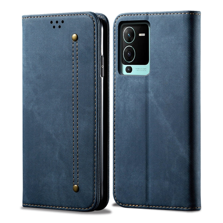 Custodia in pelle flip orizzontale in stile casual con texture denim, For vivo S15 Pro, For vivo S15, For Huawei Nova 10 4G, For Xiaomi Poco C40 Global, For Xiaomi 12S Ultra, For Xiaomi M4 5G