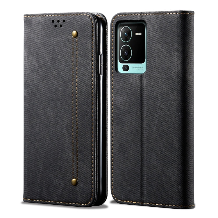 Custodia in pelle flip orizzontale in stile casual con texture denim, For vivo S15 Pro, For vivo S15, For Huawei Nova 10 4G, For Xiaomi Poco C40 Global, For Xiaomi 12S Ultra, For Xiaomi M4 5G