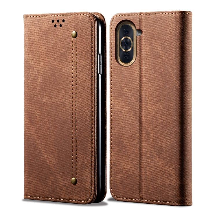 Custodia in pelle flip orizzontale in stile casual con texture denim, For vivo S15 Pro, For vivo S15, For Huawei Nova 10 4G, For Xiaomi Poco C40 Global, For Xiaomi 12S Ultra, For Xiaomi M4 5G