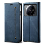 Custodia in pelle flip orizzontale in stile casual con texture denim, For vivo S15 Pro, For vivo S15, For Huawei Nova 10 4G, For Xiaomi Poco C40 Global, For Xiaomi 12S Ultra, For Xiaomi M4 5G