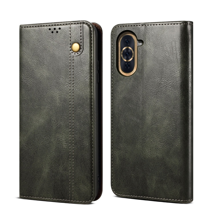 Custodia per telefono in pelle con trama di cavallo pazzo in cera d'olio, For vivo S15 Pro, For vivo S15, For Huawei Nova 10 4G, For Xiaomi Poco C40 Global, For Xiaomi 12S Ultra, For Xiaomi M4 5G