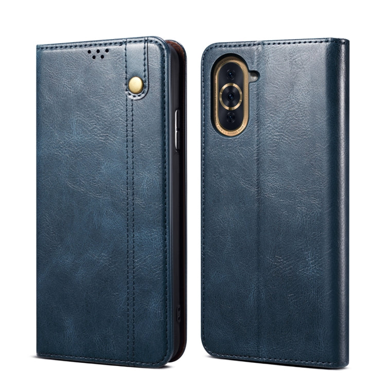 Custodia per telefono in pelle con trama di cavallo pazzo in cera d'olio, For vivo S15 Pro, For vivo S15, For Huawei Nova 10 4G, For Xiaomi Poco C40 Global, For Xiaomi 12S Ultra, For Xiaomi M4 5G