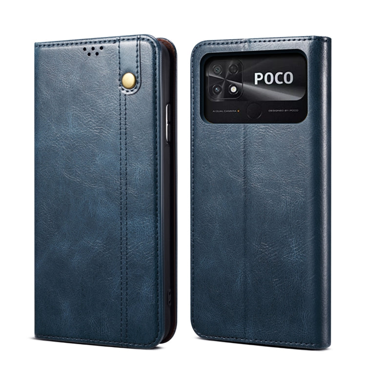 Custodia per telefono in pelle con trama di cavallo pazzo in cera d'olio, For vivo S15 Pro, For vivo S15, For Huawei Nova 10 4G, For Xiaomi Poco C40 Global, For Xiaomi 12S Ultra, For Xiaomi M4 5G