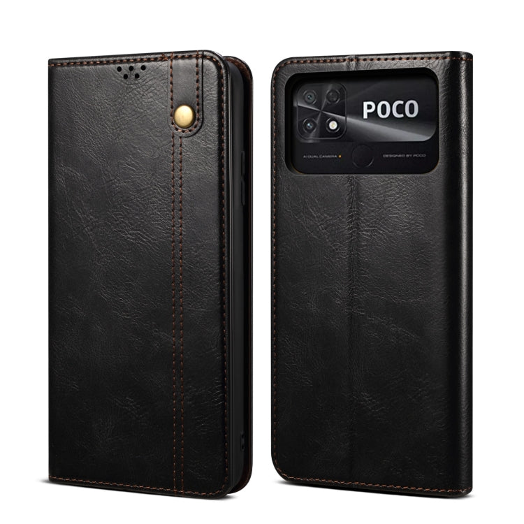 Custodia per telefono in pelle con trama di cavallo pazzo in cera d'olio, For vivo S15 Pro, For vivo S15, For Huawei Nova 10 4G, For Xiaomi Poco C40 Global, For Xiaomi 12S Ultra, For Xiaomi M4 5G