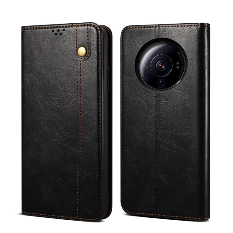 Custodia per telefono in pelle con trama di cavallo pazzo in cera d'olio, For vivo S15 Pro, For vivo S15, For Huawei Nova 10 4G, For Xiaomi Poco C40 Global, For Xiaomi 12S Ultra, For Xiaomi M4 5G