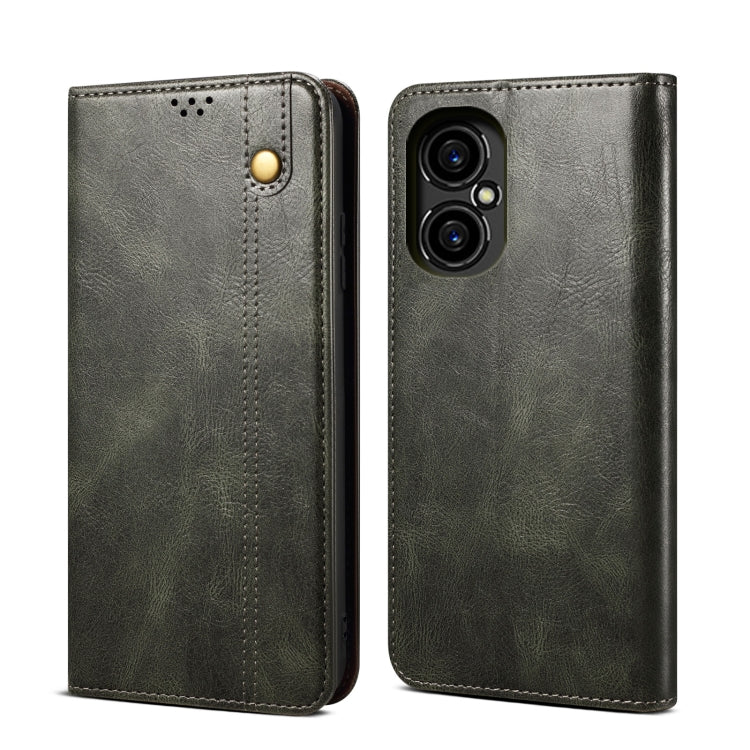 Custodia per telefono in pelle con trama di cavallo pazzo in cera d'olio, For vivo S15 Pro, For vivo S15, For Huawei Nova 10 4G, For Xiaomi Poco C40 Global, For Xiaomi 12S Ultra, For Xiaomi M4 5G