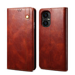 Custodia per telefono in pelle con trama di cavallo pazzo in cera d'olio, For vivo S15 Pro, For vivo S15, For Huawei Nova 10 4G, For Xiaomi Poco C40 Global, For Xiaomi 12S Ultra, For Xiaomi M4 5G