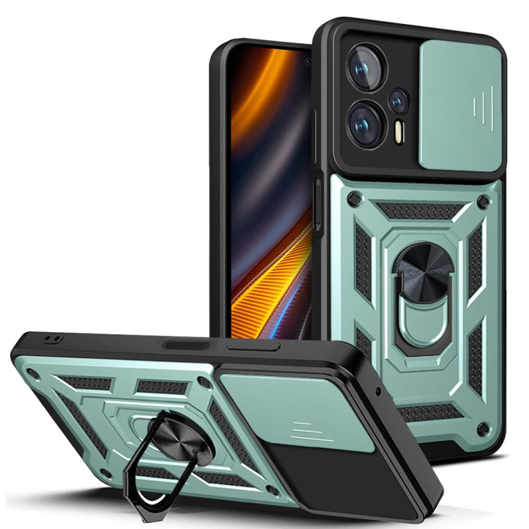 Design della fotocamera scorrevole Custodia per telefono in TPU + PC, For Xiaomi Poco X4 GT, For Xiaomi 12 Lite