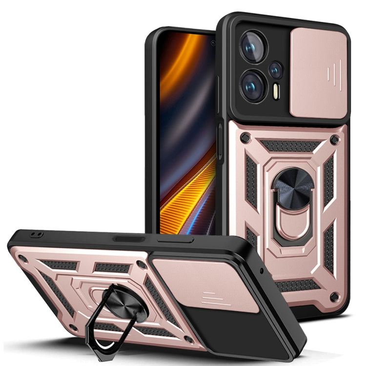 Design della fotocamera scorrevole Custodia per telefono in TPU + PC, For Xiaomi Poco X4 GT, For Xiaomi 12 Lite