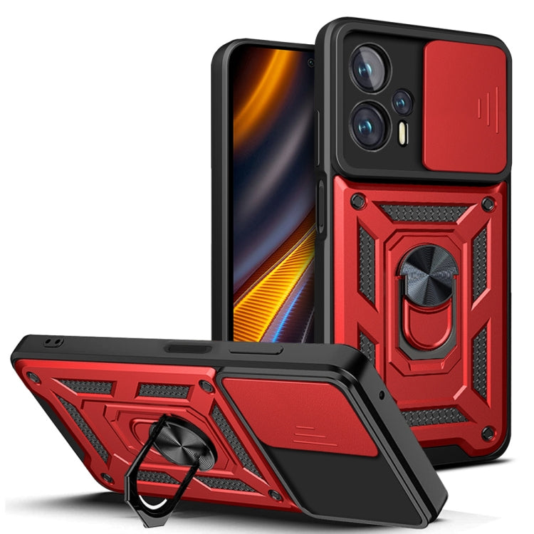 Design della fotocamera scorrevole Custodia per telefono in TPU + PC, For Xiaomi Poco X4 GT, For Xiaomi 12 Lite