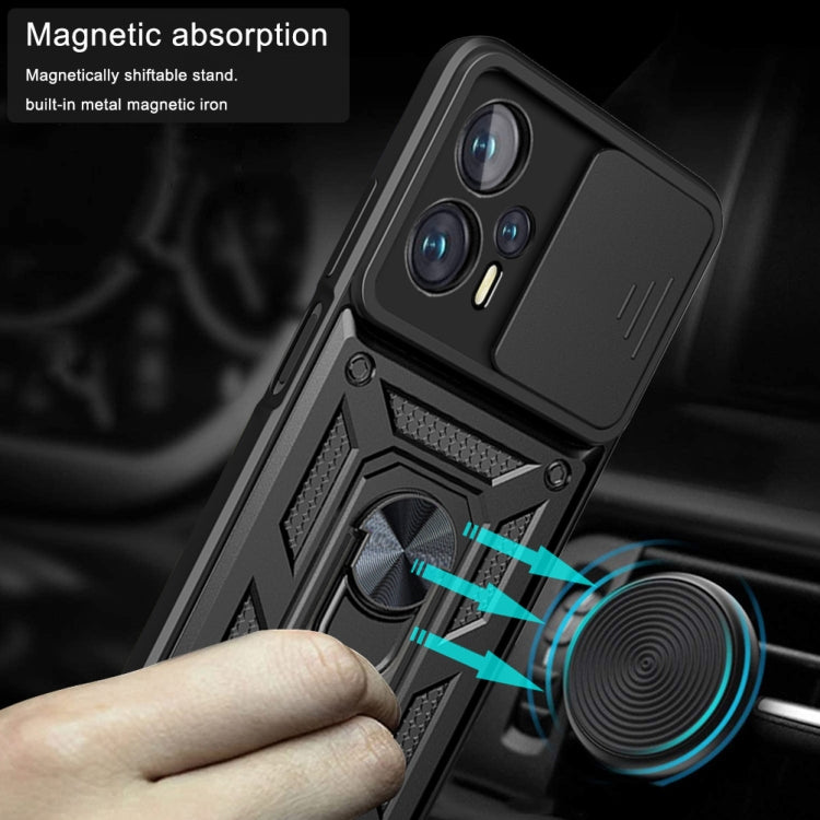 Design della fotocamera scorrevole Custodia per telefono in TPU + PC, For Xiaomi Poco X4 GT, For Xiaomi 12 Lite