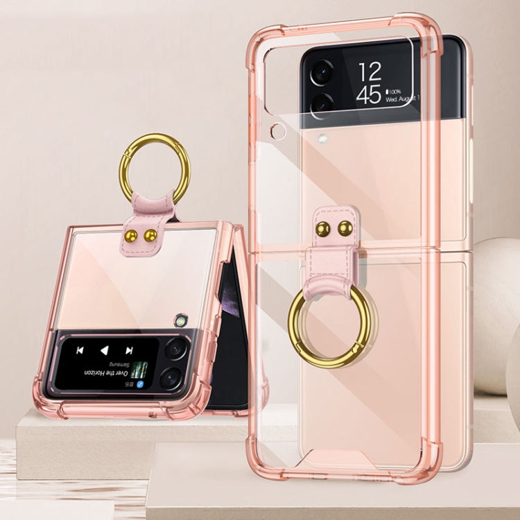 Custodia protettiva per telefono GKK Airbag con anello, For Samsung Galaxy Z Flip4