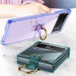 Custodia protettiva per telefono GKK Airbag con anello, For Samsung Galaxy Z Flip4