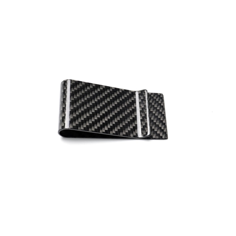Clip porta carte di credito per porta carte di credito in fibra di carbonio per auto