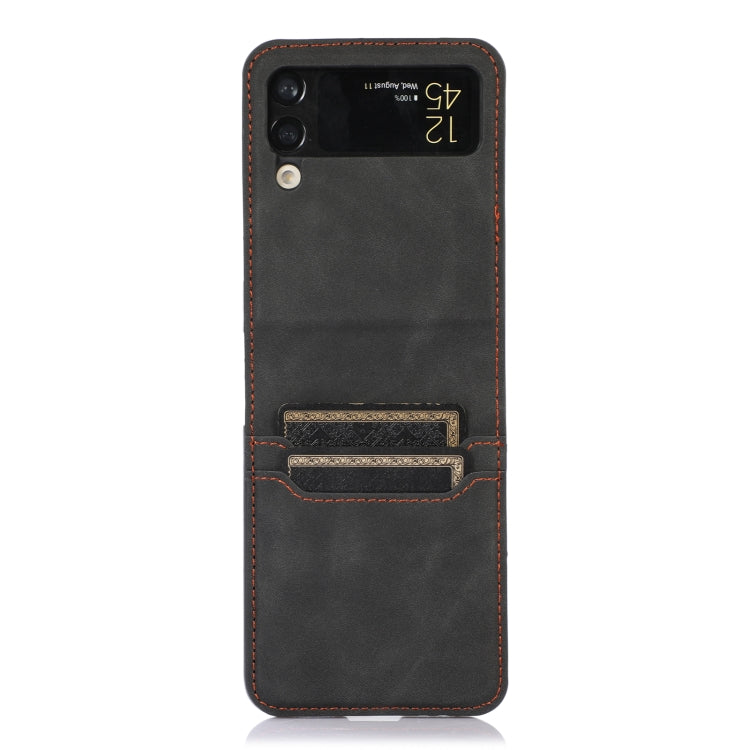 Custodia per telefono in pelle con slot per schede, For Samsung Galaxy Z Flip4, For Samsung Galaxy Z Flip3 5G, For Samsung Galaxy Z Fold3 5G