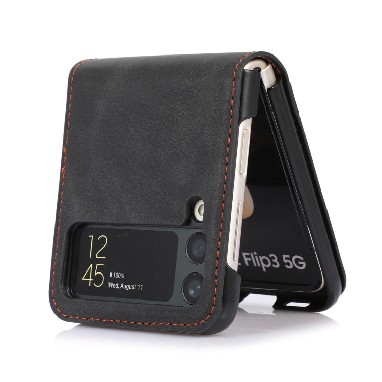 Custodia per telefono in pelle con slot per schede, For Samsung Galaxy Z Flip4, For Samsung Galaxy Z Flip3 5G, For Samsung Galaxy Z Fold3 5G