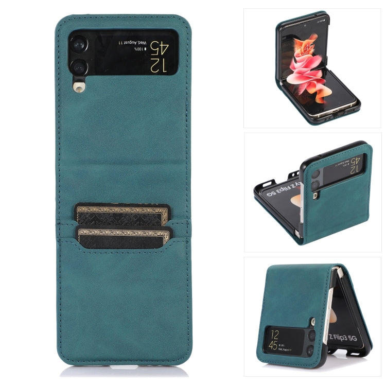 Custodia per telefono in pelle con slot per schede, For Samsung Galaxy Z Flip4, For Samsung Galaxy Z Flip3 5G, For Samsung Galaxy Z Fold3 5G
