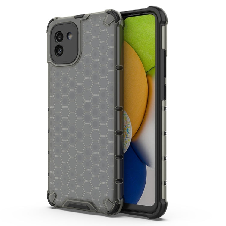 PC a nido d'ape + custodia per telefono in TPU, For Samsung Galaxy A03 EU Version
