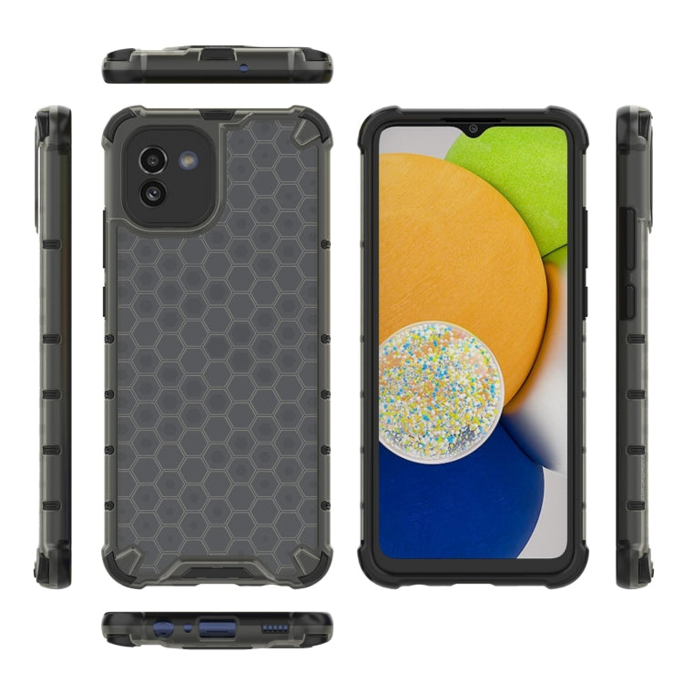 PC a nido d'ape + custodia per telefono in TPU, For Samsung Galaxy A03 EU Version