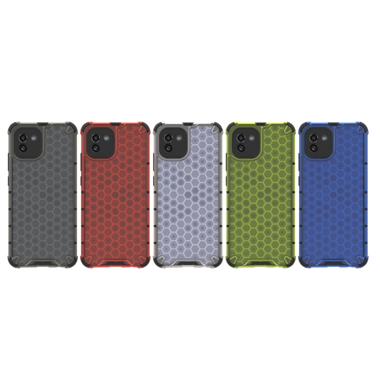 PC a nido d'ape + custodia per telefono in TPU, For Samsung Galaxy A03 EU Version