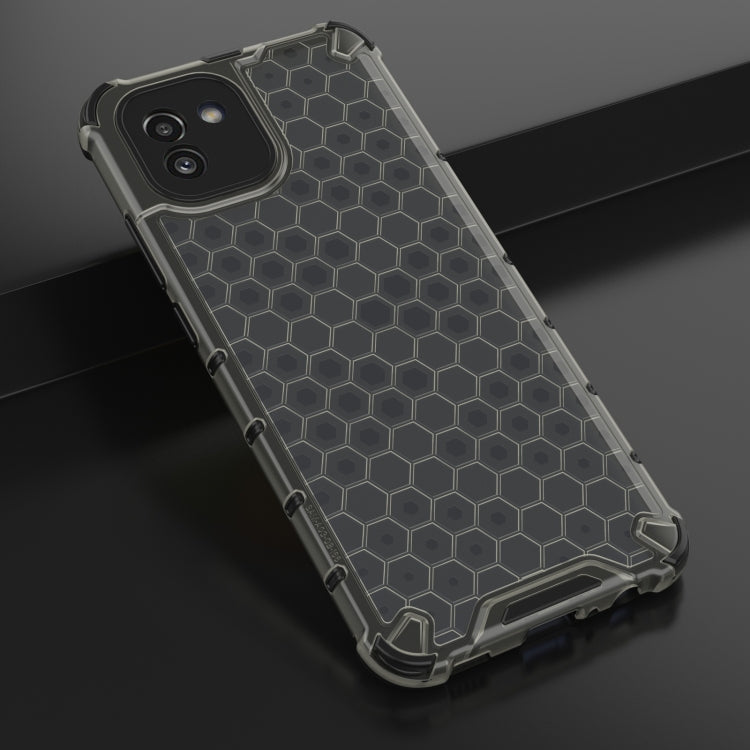 PC a nido d'ape + custodia per telefono in TPU, For Samsung Galaxy A03 EU Version