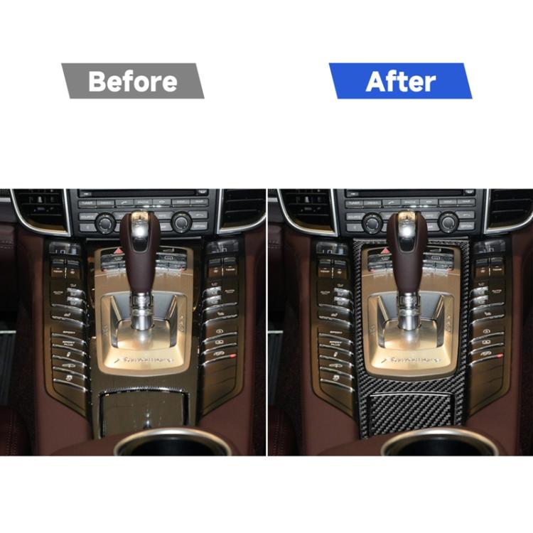 Adesivo decorativo per pannello multimediale di controllo centrale in fibra di carbonio per auto per Porsche Panamera 2010-2016, Central Control Multimedia Panel, Left Drive, Central Control Multimedia Panel, Right Drive