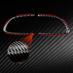 Adesivo decorativo per volante in fibra di carbonio per auto per Infiniti Q50 2014-2020 / Q60 / QX60, Steering Wheel Buttons(Black), Steering Wheel Buttons(Red)
