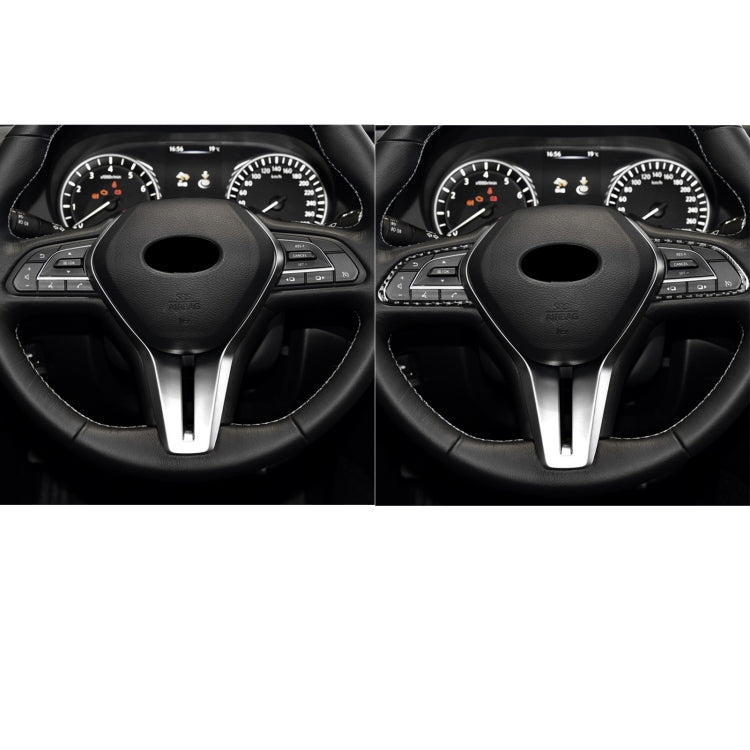 Adesivo decorativo per volante in fibra di carbonio per auto per Infiniti Q50 2014-2020 / Q60 / QX60, Steering Wheel Buttons(Black), Steering Wheel Buttons(Red)