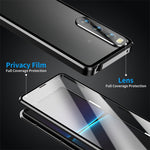 Custodia per telefono in vetro temperato in metallo magnetico HD, For Sony Xperia 10 IV