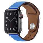 Cinturino per orologio con fibbia nera in pelle PU per Apple Watch Series, 7 45mm / 6&SE&5&4 44mm / 3&2&1 42mm