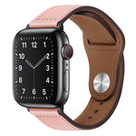 Cinturino per orologio con fibbia nera in pelle PU per Apple Watch Series, 7 45mm / 6&SE&5&4 44mm / 3&2&1 42mm