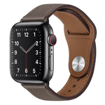 Cinturino per orologio con fibbia nera in pelle PU per Apple Watch Series, 7 45mm / 6&SE&5&4 44mm / 3&2&1 42mm
