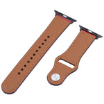 Cinturino per orologio con fibbia nera in pelle PU per Apple Watch Series, 7 45mm / 6&SE&5&4 44mm / 3&2&1 42mm